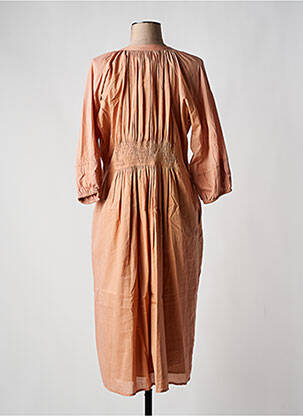 Rochie midi mâneci 3/4 mâneci 3/4 portocalie LEON & HARPER femeie