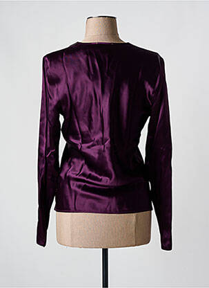 Top croială cambrată mâneci lungi violet FORTE-FORTE femeie