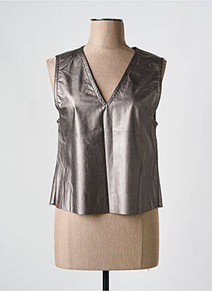 Top argintiu MAEVY femeie