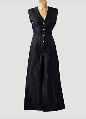 Salopetă-pantalon țesătură crep fără mâneci negru ATTIC AND BARN femeie