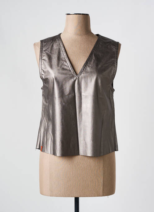 Top argintiu MAEVY femeie