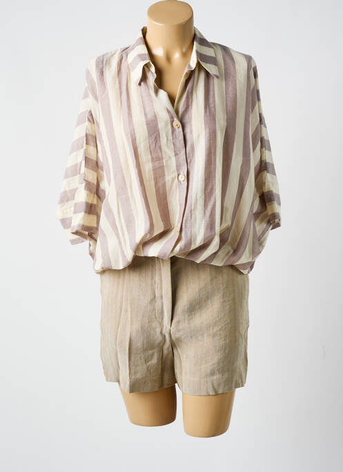 Salopetă scurtă maro ALYSI femeie