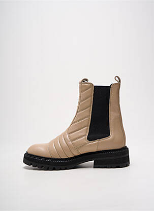 Botine/ghete material neted toc de 4 la 6 cm bej BILLIBI femeie