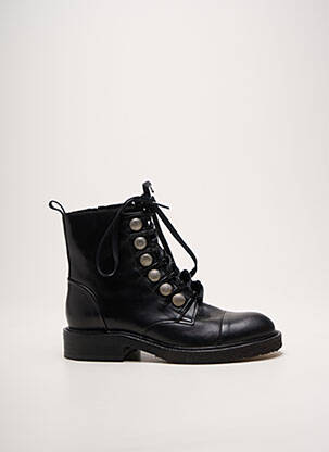 Botine/ghete material neted toc plat până la 3 cm negru BILLIBI femeie