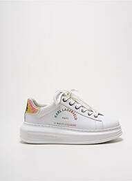 Adidași material neted toc de 4 la 6 cm alb KARL LAGERFELD femme