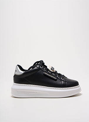 Adidași material neted toc de 4 la 6 cm negru KARL LAGERFELD femeie