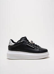Adidași material neted toc de 4 la 6 cm negru KARL LAGERFELD femme