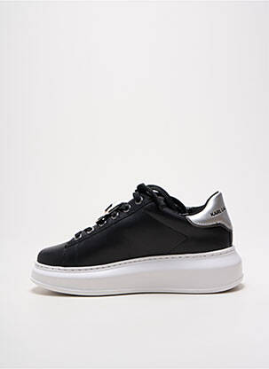 Adidași material neted toc de 4 la 6 cm negru KARL LAGERFELD femeie