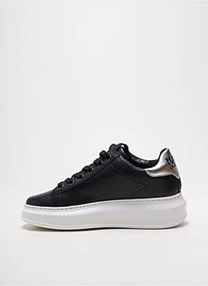 Adidași material neted toc de 4 la 6 cm negru KARL LAGERFELD femeie