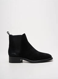 Botine/ghete nubuc toc plat până la 3 cm negru ALPE femme