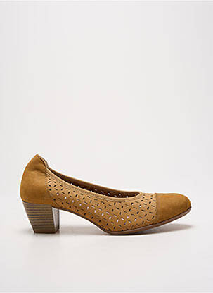 Pantofi cu toc cubanez toc de 4 la 6 cm maro HIRICA femeie