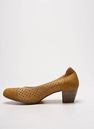 Pantofi cu toc cubanez toc de 4 la 6 cm maro HIRICA femeie