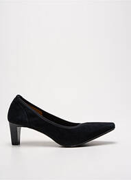 Pantofi cu toc nubuc toc de 4 la 6 cm negru QOO TUM femme