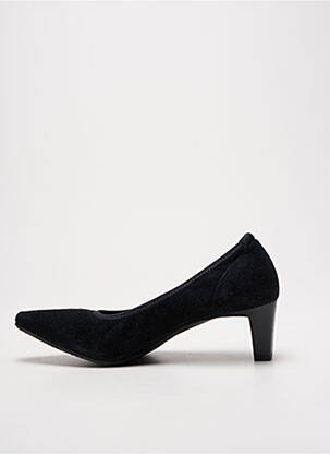 Pantofi cu toc nubuc toc de 4 la 6 cm negru QOO TUM femeie