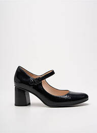 Pantofi cu toc țesătură satinată toc de 4 la 6 cm negru LODI LOVE femme
