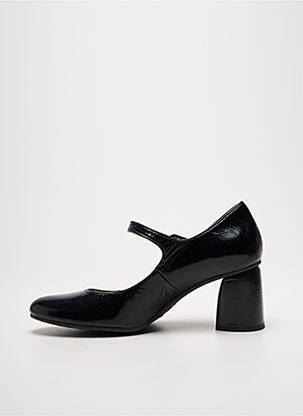 Pantofi cu toc țesătură satinată toc de 4 la 6 cm negru LODI LOVE femeie
