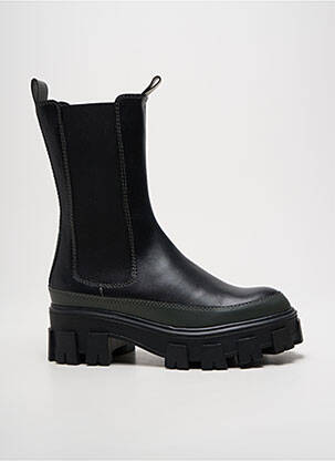 Botine/ghete material neted toc de 4 la 6 cm negru BILLIBI femeie