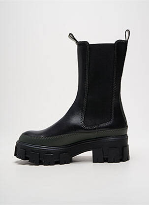 Botine/ghete material neted toc de 4 la 6 cm negru BILLIBI femeie