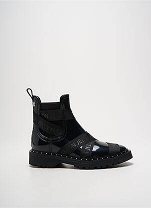 Botine/ghete material neted toc plat până la 3 cm negru LEMON JELLY femeie