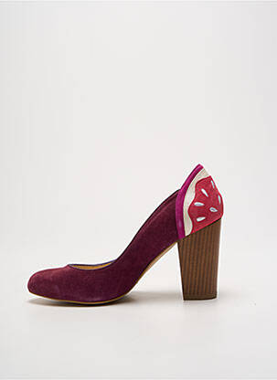Pantofi cu toc nubuc toc de 7 la 9 cm violet MELLOW YELLOW femeie