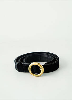 Curea efect material satinat negru MALIPARMI femeie