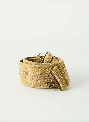 Curea efect material satinat auriu BELLEROSE femeie