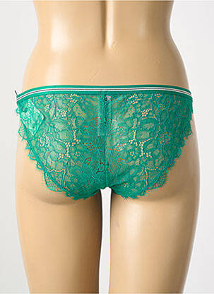 Chilot efect material satinat verde LOVE STORIES femeie