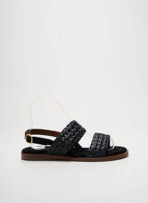 Sandale/pantofi decupați material neted toc plat până la 3 cm negru ANONYMOUS femeie