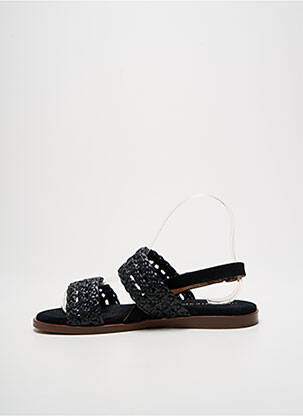 Sandale/pantofi decupați material neted toc plat până la 3 cm negru ANONYMOUS femeie