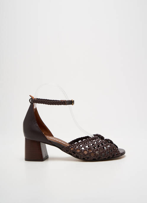 Sandale/Pantofi decupați maro ANONYMOUS femeie