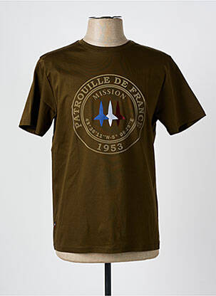 Tricou verde PATROUILLE DE FRANCE bărbat