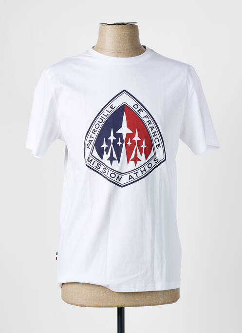 Tricou alb PATROUILLE DE FRANCE bărbat