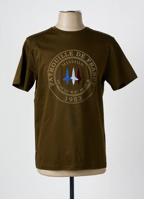 Tricou verde PATROUILLE DE FRANCE bărbat