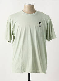 Tricou croială dreaptă mâneci scurte verde SUNS BOARDS homme