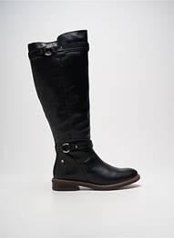 Botine/ghete țesătură satinată toc plat până la 3 cm negru PIKOLINOS femme
