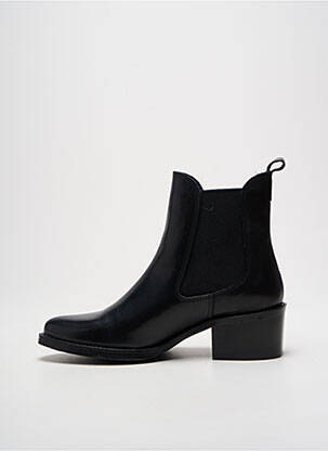 Botine/ghete material neted toc de 4 la 6 cm negru QOO TUM femeie