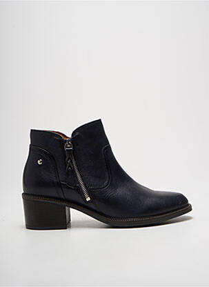 Botine/ghete material neted toc de 4 la 6 cm albastru PIKOLINOS femeie