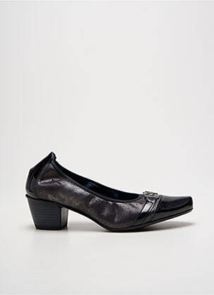 Pantofi cu toc cubanez toc de 4 la 6 cm negru DORKING femeie