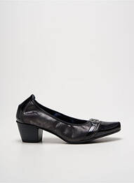 Pantofi cu toc cubanez toc de 4 la 6 cm negru DORKING femme