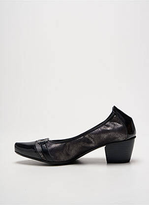 Pantofi cu toc cubanez toc de 4 la 6 cm negru DORKING femeie