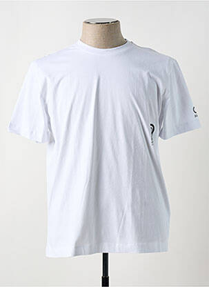 Tricou croială dreaptă mâneci scurte alb SUNS BOARDS bărbat