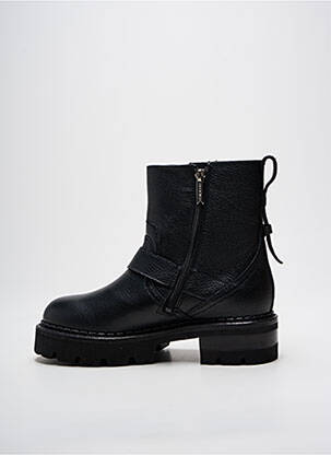 Botine/ghete material neted toc de 4 la 6 cm negru FREE LANCE femeie