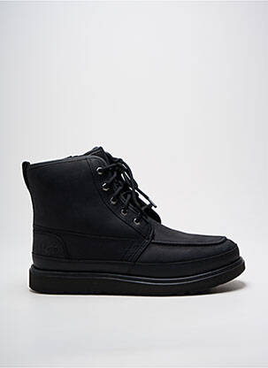 Botine/ghete țesătură satinată vârf rotund negru UGG bărbat