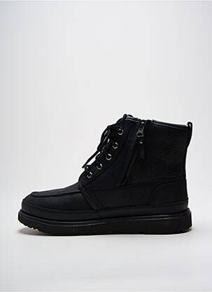 Botine/ghete țesătură satinată vârf rotund negru UGG bărbat
