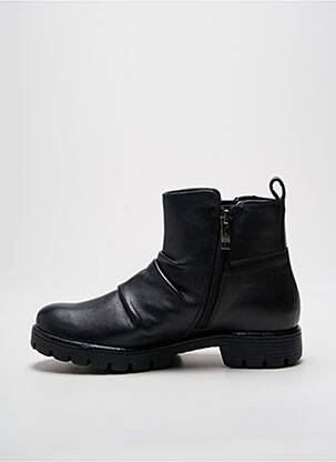 Botine/ghete material neted toc plat până la 3 cm negru ARA femeie