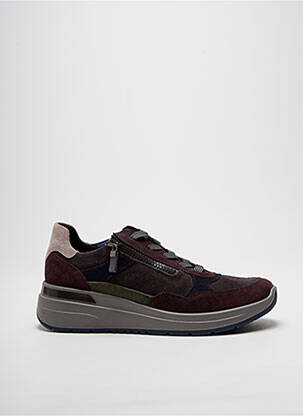 Adidași nubuc toc de 4 la 6 cm violet ARA femeie