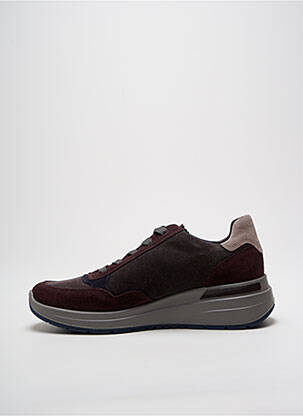 Adidași nubuc toc de 4 la 6 cm violet ARA femeie