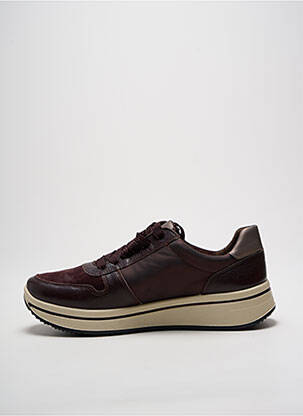Adidași material neted toc de 4 la 6 cm violet ARA femeie
