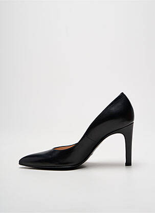 Pantofi cu toc țesătură satinată toc de 7 la 9 cm negru FREE LANCE femeie