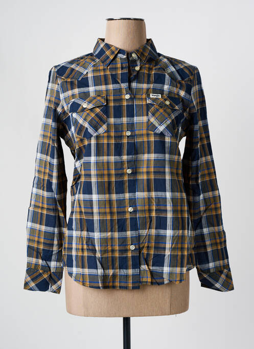 Cămașă croială cambrată mâneci lungi albastru WRANGLER femme